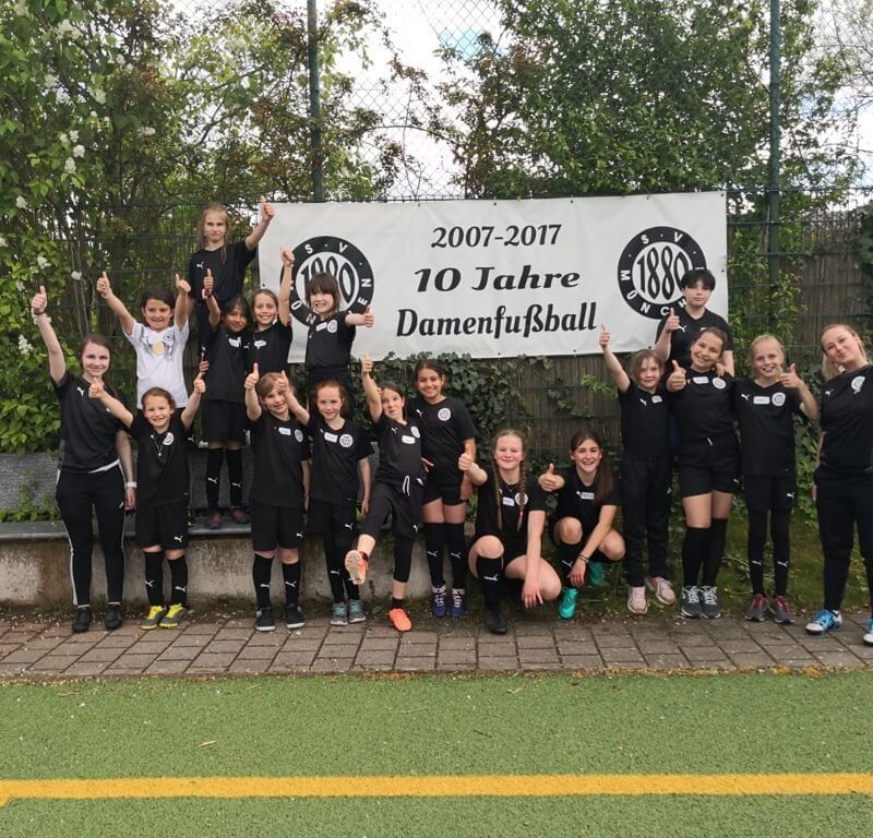 Mädchen-Fußballteam