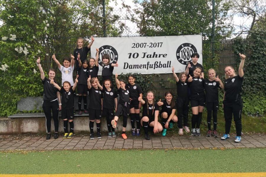 Mädchen-Fußballteam