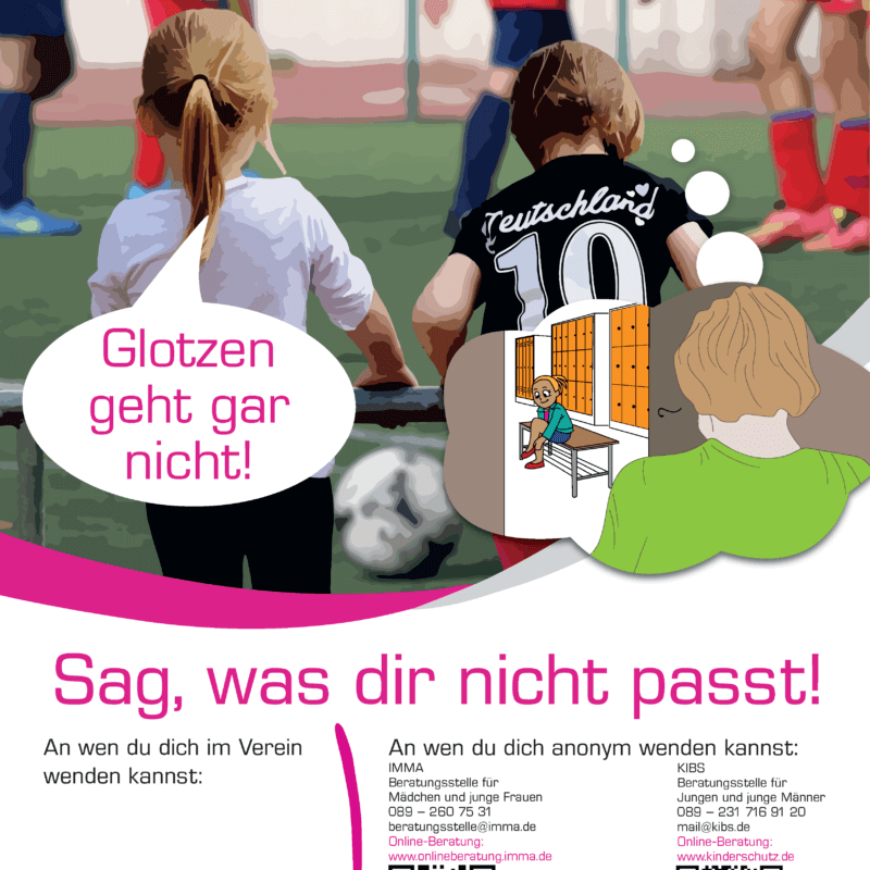 Plakat-Kampagne: Prävention sexualisierter Gewalt - Glotzen geht gar nicht