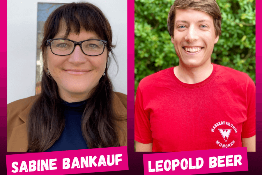 Portraits von Sabine Bankauf und Leopold Beer