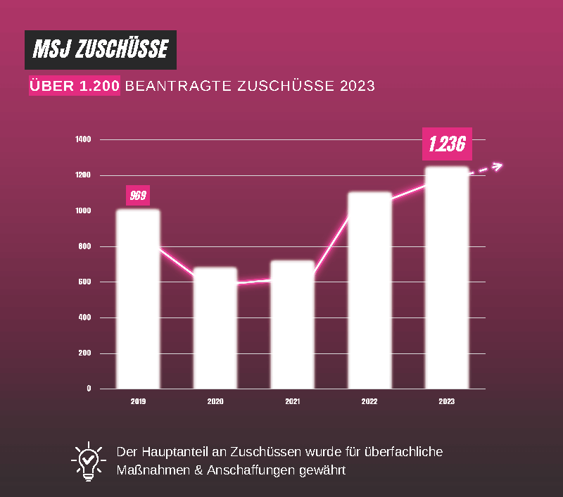 Statistik MSJ-Zuschüsse