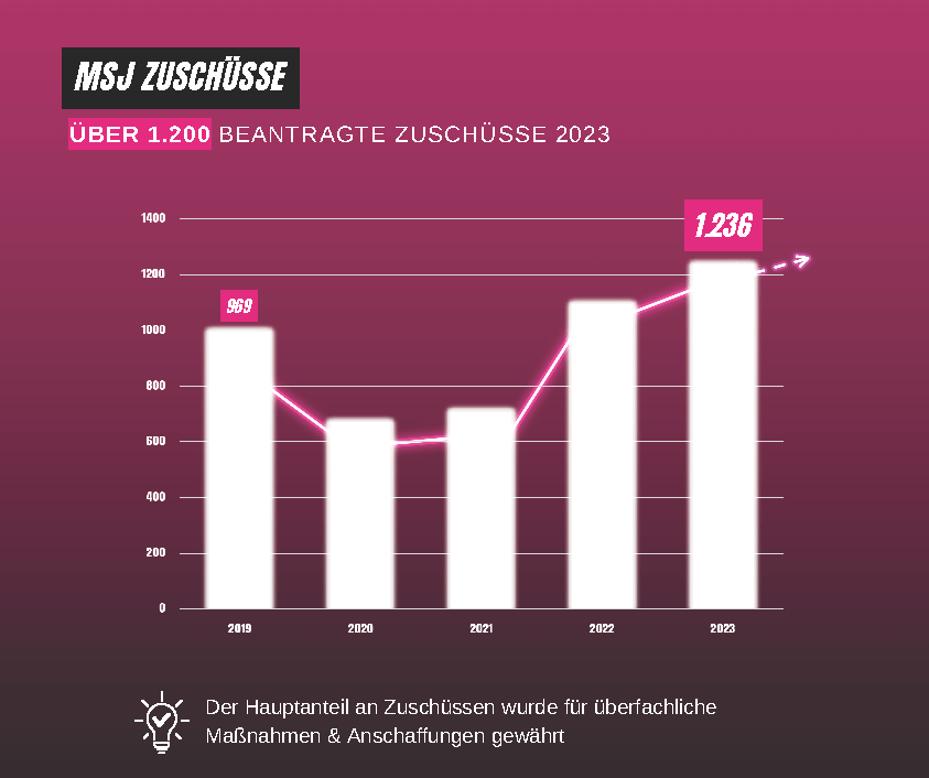 Statistik MSJ-Zuschüsse