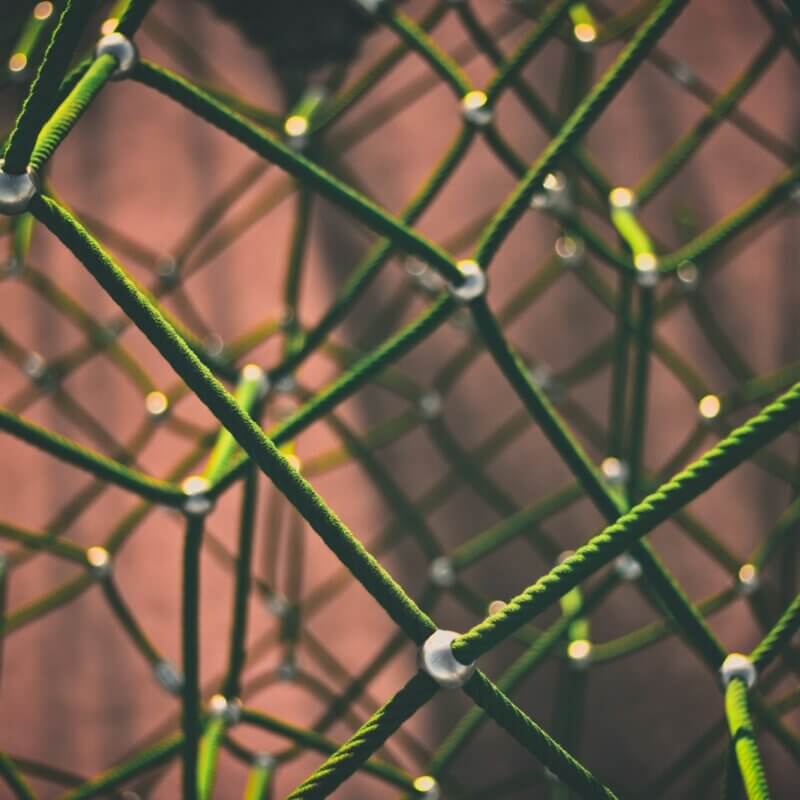 green and black rope